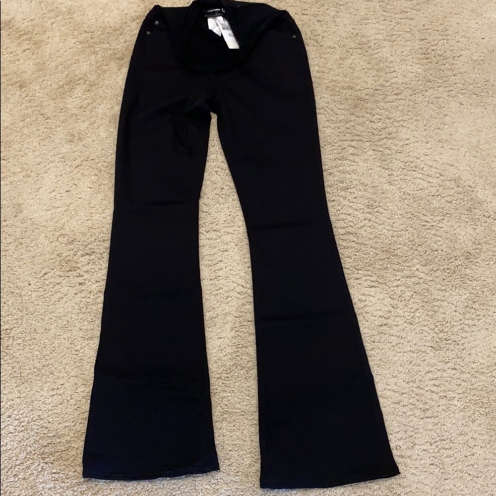 AG maternity flare jeans black size 27 NWT